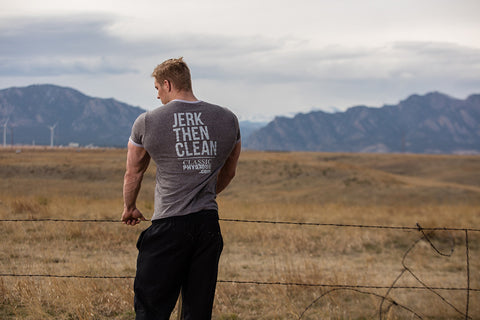 Classic Physique Clean & Jerk T-Shirt - Grey