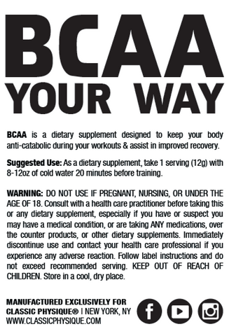 All Day Your Way BCAA